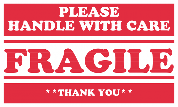 Please handle with care - fragile – thank you